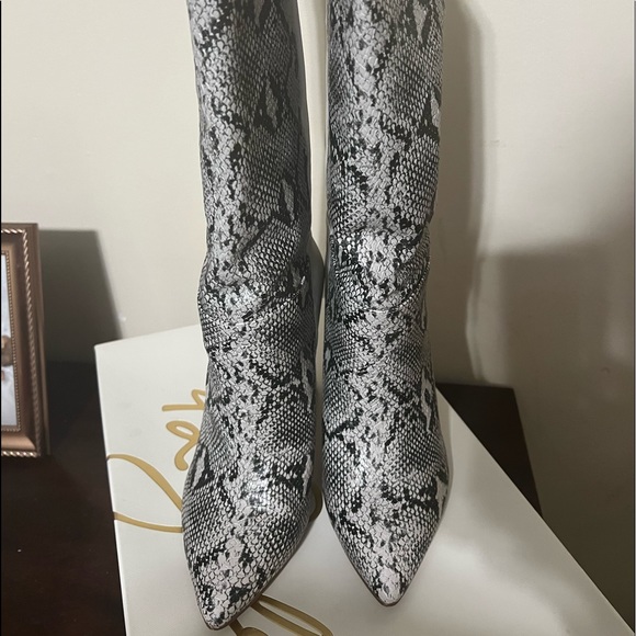 Size 10 Snake print boots from Nordstrom Rack; worn only once - Picture 2 of 4